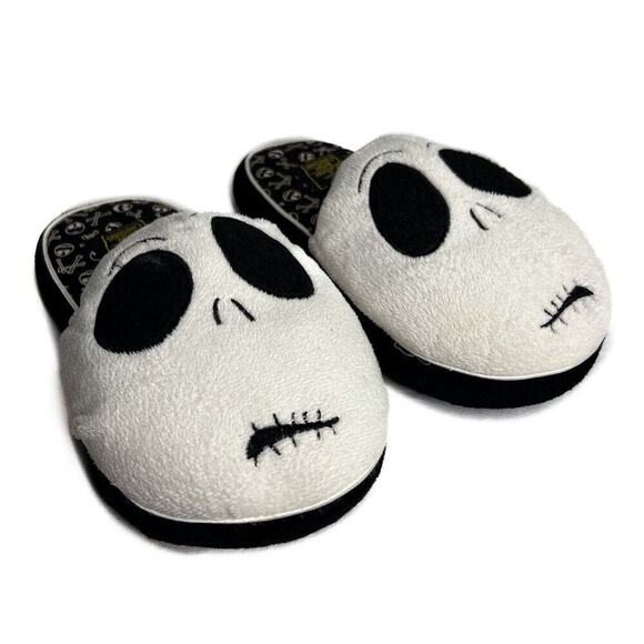 Nightmare Before Christmas Jack Skellington Slippers Disney Tim Burton SM 5/6 - Picture 1 of 11